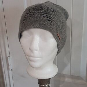 ALICE HANNAH LONDON Wool Blend Glitter Star Motif Beanie